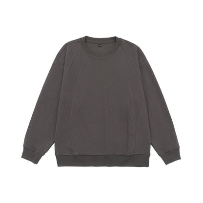 Long sleeve Solid Color Deconstructed Spliced Loose Fit Long Sleeve Pullover Hoodie