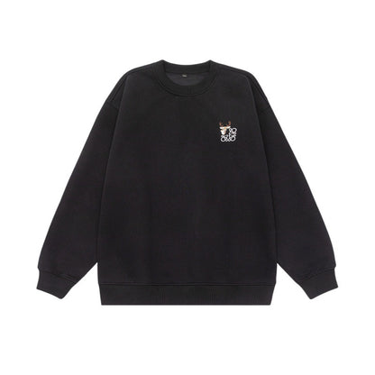 Loose Retro Casual Versatile Crewneck Hoodie