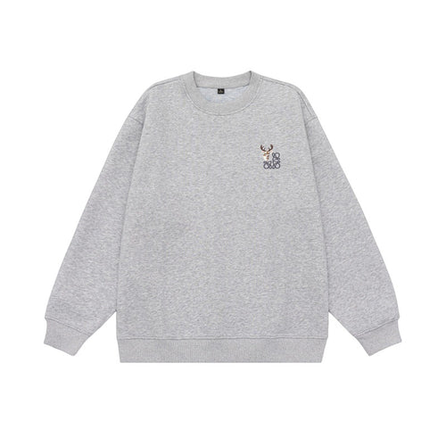 Loose Retro Casual Versatile Crewneck Hoodie