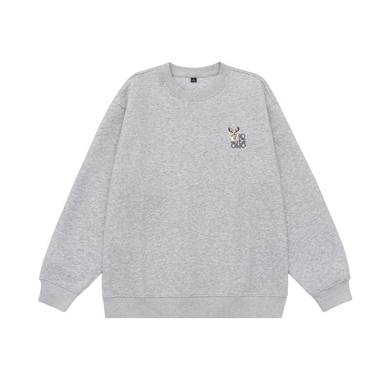 Loose Retro Casual Versatile Crewneck Hoodie