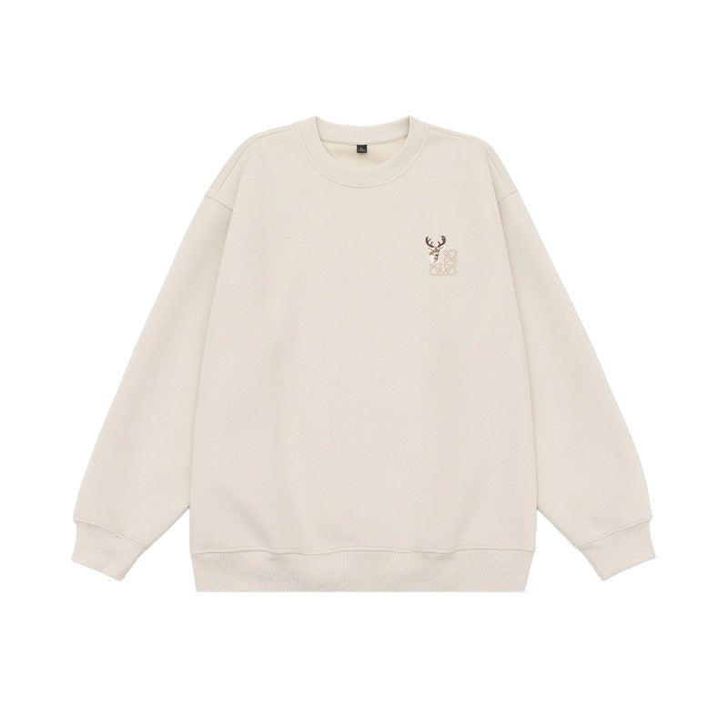 Loose Retro Casual Versatile Crewneck Hoodie