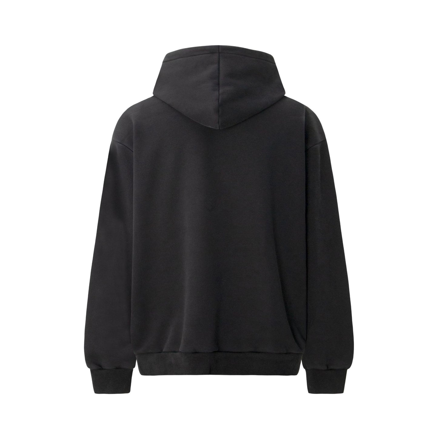 Vintage Trendy Heavyweight Composite Washed Character Print Men's Hooded Loose Hoodie